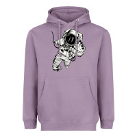 Lavender astronaut in the space Heavyweight Hoodie - linhVisuals