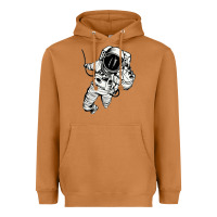 Meerkat astronaut in the space Heavyweight Hoodie - linhVisuals