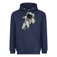 Navy astronaut in the space Heavyweight Hoodie - linhVisuals