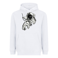 White astronaut in the space Heavyweight Hoodie - linhVisuals