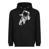 Black astronaut in the space Heavyweight Hoodie - linhVisuals