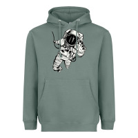 Sage astronaut in the space Heavyweight Hoodie - linhVisuals