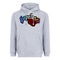 Heather Grey holographic halsey hopeless fountai Heavyweight Hoodie - linhVisuals