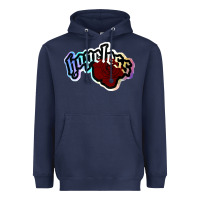 Navy holographic halsey hopeless fountai Heavyweight Hoodie - linhVisuals