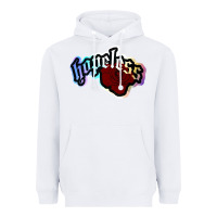 White holographic halsey hopeless fountai Heavyweight Hoodie - linhVisuals