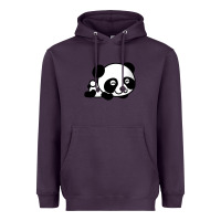 Plum baby panda bear Heavyweight Hoodie - linhVisuals