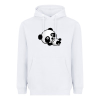White baby panda bear Heavyweight Hoodie - linhVisuals