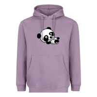 Lavender baby panda bear Heavyweight Hoodie - linhVisuals
