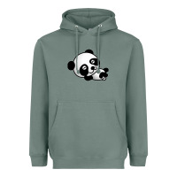 Sage baby panda bear Heavyweight Hoodie - linhVisuals
