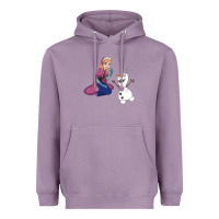 Lavender olaf and  elsa Heavyweight Hoodie - linhVisuals