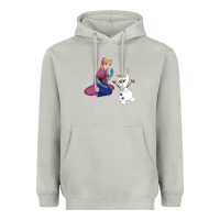 Moon Dust olaf and  elsa Heavyweight Hoodie - linhVisuals
