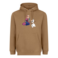 Toasted Coconut olaf and  elsa Heavyweight Hoodie - linhVisuals