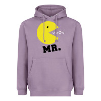 Lavender Mr Pacman Heavyweight Hoodie - linhVisuals