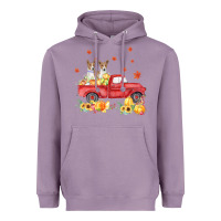 Lavender basenji pumpkin truck fall leaf thanksgiving halloween Heavyweight Hoodie - linhVisuals