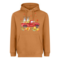 Meerkat basenji pumpkin truck fall leaf thanksgiving halloween Heavyweight Hoodie - linhVisuals