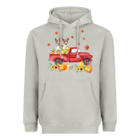 Moon Dust basenji pumpkin truck fall leaf thanksgiving halloween Heavyweight Hoodie - linhVisuals