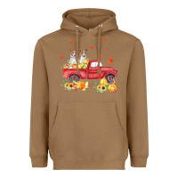 Toasted Coconut basenji pumpkin truck fall leaf thanksgiving halloween Heavyweight Hoodie - linhVisuals