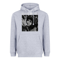 Heather Grey kate bush vintage Heavyweight Hoodie - linhVisuals