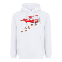 White christmas santa claus pilot flying airplane gift tee Heavyweight Hoodie - linhVisuals