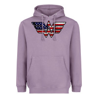 Lavender Wonder woman american flag Heavyweight Hoodie - linhVisuals