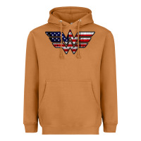Meerkat Wonder woman american flag Heavyweight Hoodie - linhVisuals