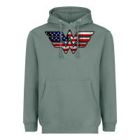 Sage Wonder woman american flag Heavyweight Hoodie - linhVisuals