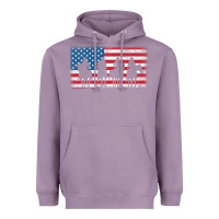 Lavender cowboy patriotic american flag 4th of july gift tee Heavyweight Hoodie - linhVisuals