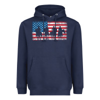 Navy cowboy patriotic american flag 4th of july gift tee Heavyweight Hoodie - linhVisuals