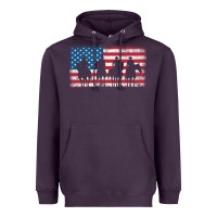 Plum cowboy patriotic american flag 4th of july gift tee Heavyweight Hoodie - linhVisuals