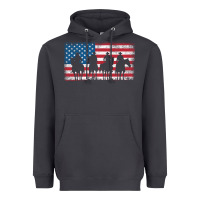 Smoke cowboy patriotic american flag 4th of july gift tee Heavyweight Hoodie - linhVisuals