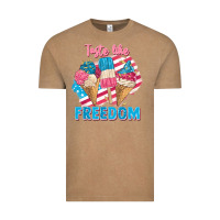 Vintage Coffee taste like freedom 4th of july Vintage Tee - FaDigitalArtStudio