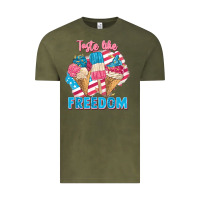 Vintage Olive taste like freedom 4th of july Vintage Tee - FaDigitalArtStudio