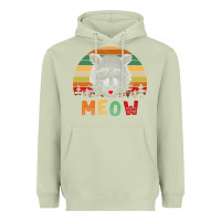 Matcha funny vintage raccoon meow raccoon lovers Heavyweight Hoodie - linhVisuals