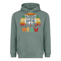 Sage funny vintage raccoon meow raccoon lovers Heavyweight Hoodie - linhVisuals