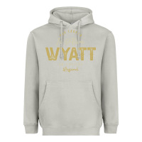 Moon Dust The Legend Wyatt Funny Personalized Name Heavyweight Hoodie - linhVisuals