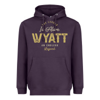 The Legend Wyatt Funny Personalized Name Heavyweight Hoodie | Teevron