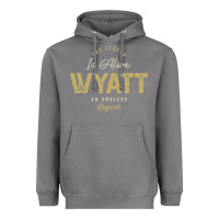Storm The Legend Wyatt Funny Personalized Name Heavyweight Hoodie - linhVisuals