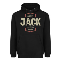 Black Genuine Jack Funny Personalized Name Heavyweight Hoodie - linhVisuals