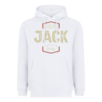 White Genuine Jack Funny Personalized Name Heavyweight Hoodie - linhVisuals