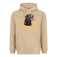 Mushroom labrador retriever team chocolate lab funny Heavyweight Hoodie - linhVisuals