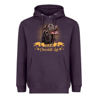 Plum labrador retriever team chocolate lab funny Heavyweight Hoodie - linhVisuals