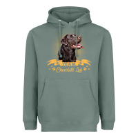 Sage labrador retriever team chocolate lab funny Heavyweight Hoodie - linhVisuals