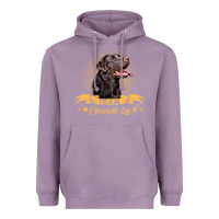 Lavender labrador retriever team chocolate lab funny Heavyweight Hoodie - linhVisuals