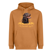 Meerkat labrador retriever team chocolate lab funny Heavyweight Hoodie - linhVisuals