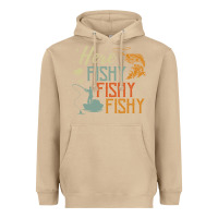 Mushroom here fishy fishy fishy fishing lovers gifts Heavyweight Hoodie - linhVisuals