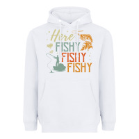 White here fishy fishy fishy fishing lovers gifts Heavyweight Hoodie - linhVisuals