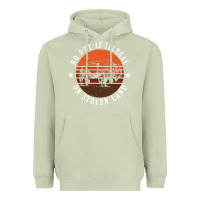 Matcha no one is illegal on stolen land 4th of july bison Heavyweight Hoodie - linhVisuals