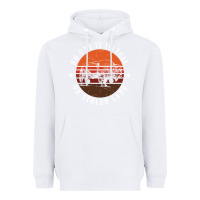 White no one is illegal on stolen land 4th of july bison Heavyweight Hoodie - linhVisuals