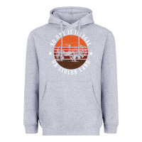 Heather Grey no one is illegal on stolen land 4th of july bison Heavyweight Hoodie - linhVisuals