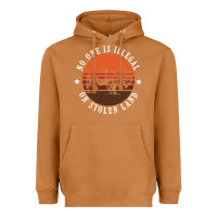 Meerkat no one is illegal on stolen land 4th of july bison Heavyweight Hoodie - linhVisuals